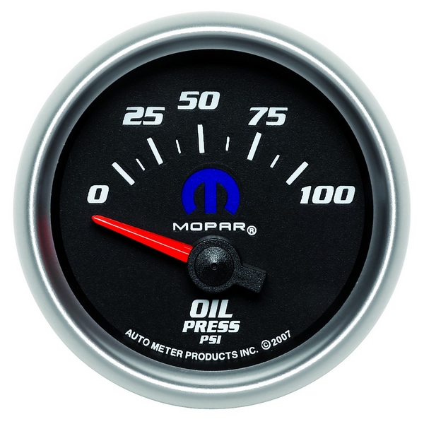 2-1/16" OIL PRESSURE, 0-100 PSI, MOPAR